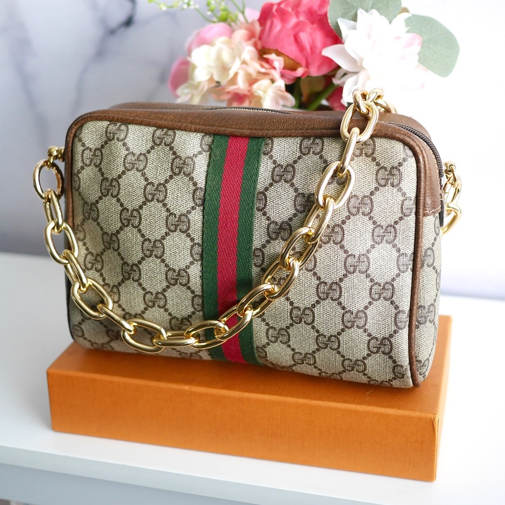 🍋GUCCI Web Sherryline Clutch